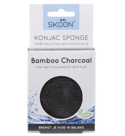 Skoon Skoon Konjac spons bamboo charcoal bio (1st)