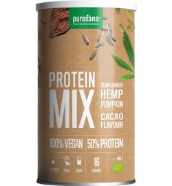 Purasana Purasana Vegan proteine zonnebloem hennep pompoen cacao bio (400g)