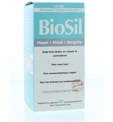 Biosil Silicium huid haar nagels (60ca) 60ca