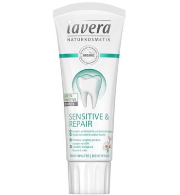 Lavera Tandpasta/toothpaste sensitive & repair bio EN-IT (75ml) 75ml
