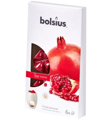 Bolsius True Scents waxmelts pomegranate (6st) 6st