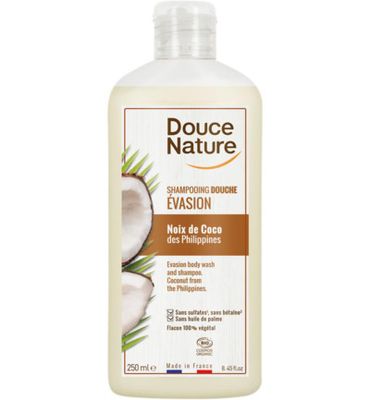Douce Nature Douchegel & shampoo evasion kokos bio (250ml) 250ml