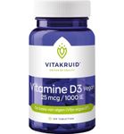 Vitakruid Vitamine D3 Vegan 25mcg /1000IE (120tb) 120tb thumb