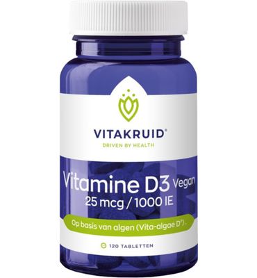 Vitakruid Vitamine D3 Vegan 25mcg /1000IE (120tb) 120tb