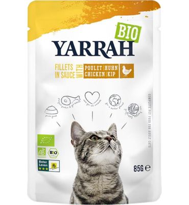 Yarrah Kat filet met kip in saus bio (85g) 85g