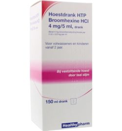 Healthypharm Healthypharm Hoestdrank broomhexine HCI 4mg/5ml (150ml)