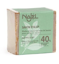 Najel Najel Aleppo zeep laurier olie 40% (185g)