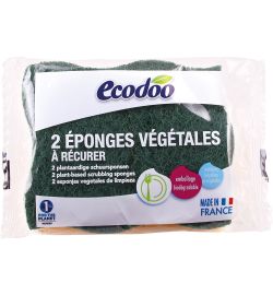 Ecodoo Ecodoo Schuurspons plantaardig bio (2st)