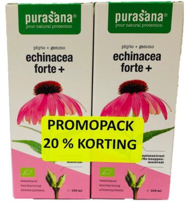 Purasana Echinacea forte+ promo pack bio (200ml) 200ml