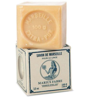 Marius Fabre Savon Marseille zeep in doos blanc (100g) 100g