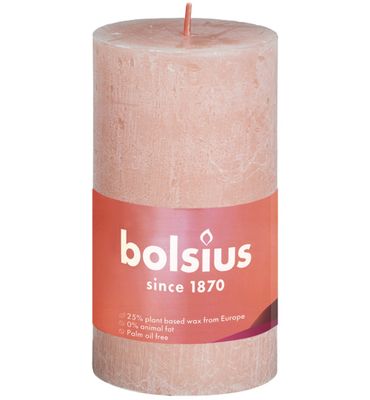 Bolsius Rustiekkaars shine 100/50 misty pink (1st) 1st