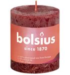 Bolsius Rustiekkaars shine 80/68 velvet red (1st) 1st thumb