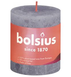 Bolsius Bolsius Rustiek stompkaars shine 80/68 frosted lavender (1st)