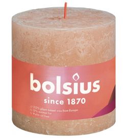 Bolsius Bolsius Rustiekkaars shine 100/100 misty pink (1st)
