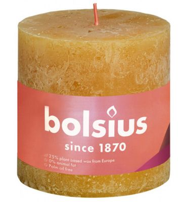 Bolsius Rustiekkaars shine 100/100 honeycomb yellow (1st) 1st