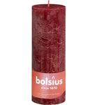 Bolsius Rustiekkaars shine 190/68 velvet red (1st) 1st thumb