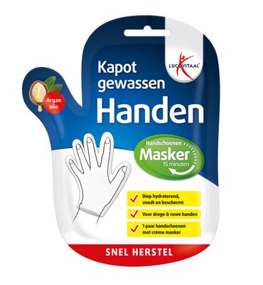 Lucovitaal Kapot gewassen handenmasker (1paar) 1paar