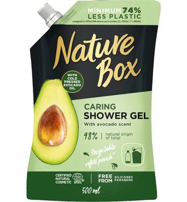 Nature Box Showergel avocado navul (500ml) 500ml