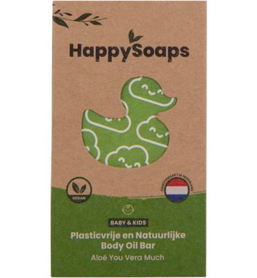 Happysoaps Baby & kids body oil bar aloe you very much (60g) 60g