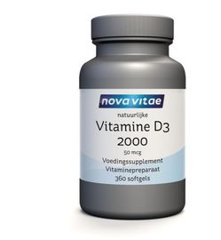 Nova Vitae Nova Vitae Vitamine D3 2000 50mcg (360sft)