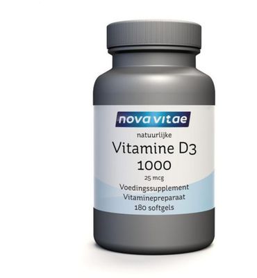 Nova Vitae Vitamine D3 1000/25mcg (180sft) 180sft