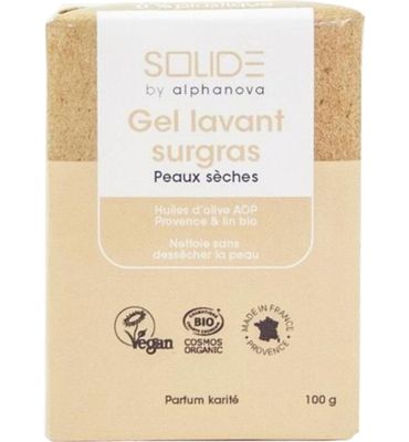 Alphanova Solide Cleansing gel droge huid (100g) 100g