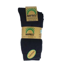 Naproz Naproz Thermo sokken blauw maat 39-42 (3paar)