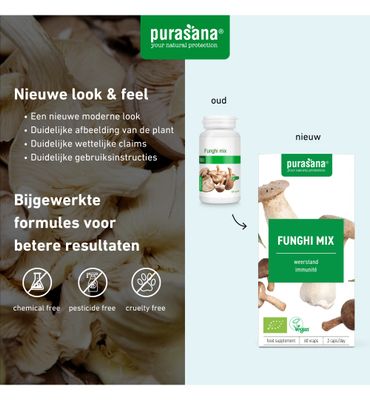 Purasana Funghi mix vegan bio (60vc) 60vc