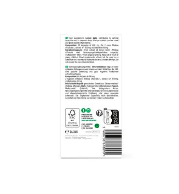Purasana Citroenmelisse/melisse vegan bio (60vc) 60vc