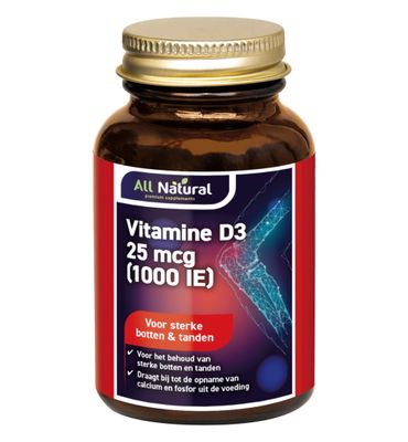 All Natural Vitamine D3 25mcg (90ca) 90ca