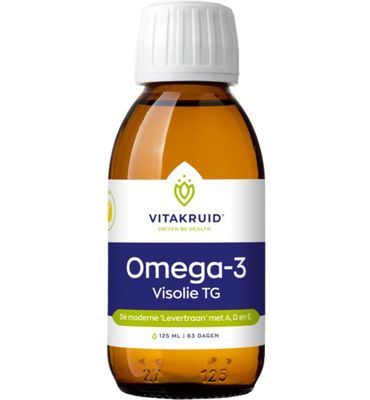 Vitakruid Visolie TG vloeibaar met A, D en E (125ml) 125ml