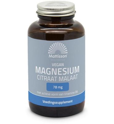 Mattisson Healthstyle Magnesium citraat malaat poeder (120vc) 120vc