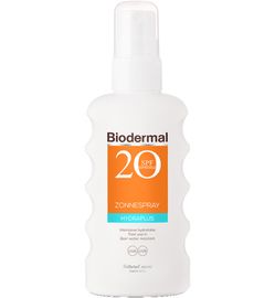 Biodermal Biodermal Zonnespray hydraplus SPF20 (175ml)