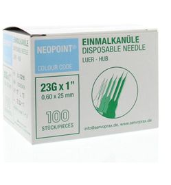 Neopoint Neopoint Injectienaald steriel 0.6 x 25 (100st)