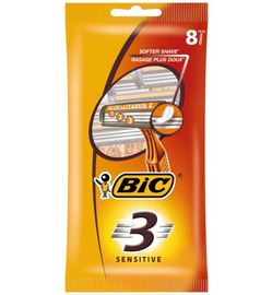 Bic Bic 3 Sensitive pouch wegwerpscheermesjes (8st)