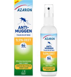 Azaron Azaron Anti muggen 9.5% deet spray (100ml)