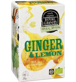 Royal Green Royal Green Ginger & lemon bio (16st)