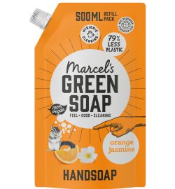 Marcel's Green Soap Marcel's Green Soap Handzeep sinaasappel & jasmijn navul (500ml)