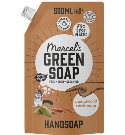 Marcel's Green Soap Marcel's Green Soap Handzeep sandelhout & kardemom navul (500ml)