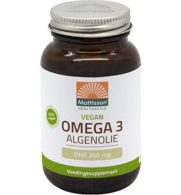 Mattisson Healthstyle Vegan omega-3 algenolie DHA 260mg (60vc) 60vc