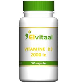 Elvitaal-Elvitum Elvitaal/Elvitum Vitamine D3 2000IE (300ca)