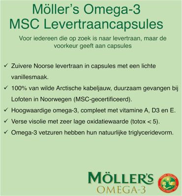 Mollers Omega-3 levertraancaps (160ca) 160ca