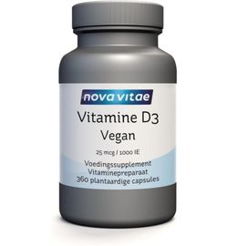 Nova Vitae Nova Vitae Vitamine D3 1000IE/25mcg vegan (360vc)