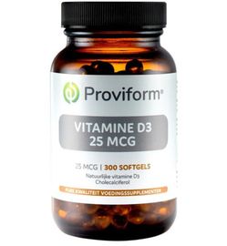 Proviform Proviform Vitamine D3 25mcg (300sft)