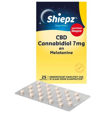 Shiepz CBD cannabidiol 7 mg en melatonine (25st) 25st