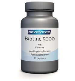 Nova Vitae Nova Vitae Biotine 5000mcg keratine alfa (60ca)