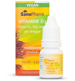 Sanopharm Sanopharm Emulsan vitamine D3 vegan (10ml)