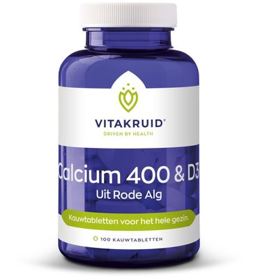 Vitakruid Calcium 400 & D3 uit rode alg (100kt) 100kt