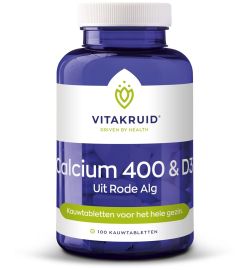 Vitakruid Vitakruid Calcium 400 & D3 uit rode alg (100kt)