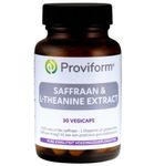 Proviform Saffraan 30mg active & theanine extract (30vc) 30vc thumb